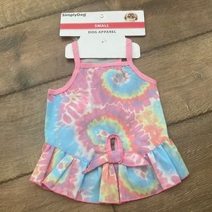 NWT Simply Dog Tye Dye Dress
